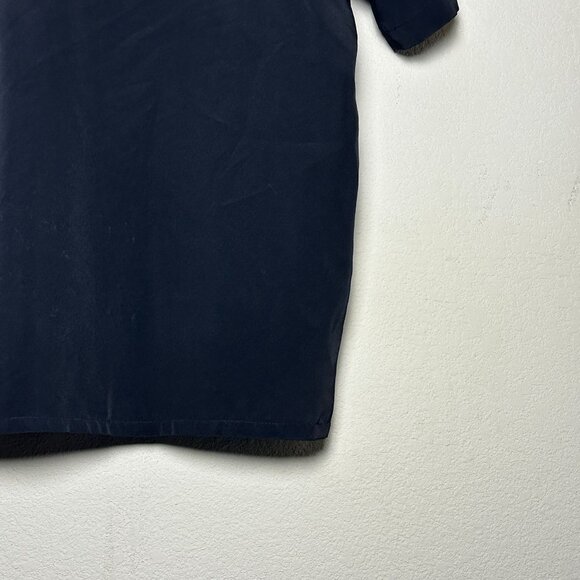 Dragonfly Men L Embroidered Y2K Western Tribal Pattern Blue Button Up Shirt Rock - Picture 11 of 12